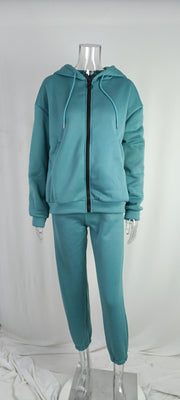 Fall/Winter Comfortable Zip Hoodie Tracksuit