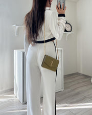 Fashionable casual round neck two-piece set