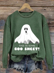 Women's Halloween Printed Sweatshirt