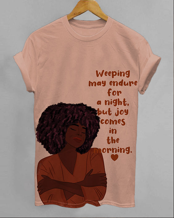 Weeping May Endure For A Night Crew Neck Short Sleeve Shirt