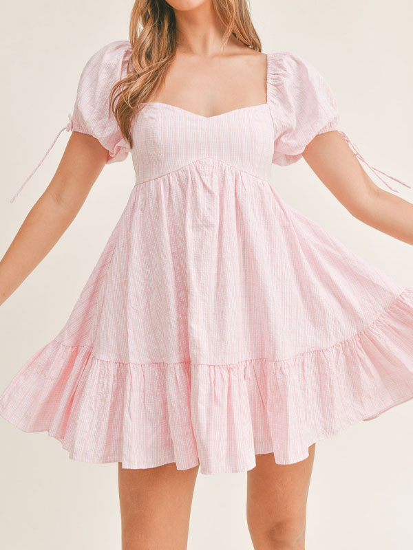 Printing mini dress