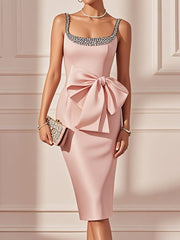 Women's Elegant Sleeveless Midi Dress
