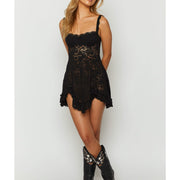 Black Lace Mini Dress