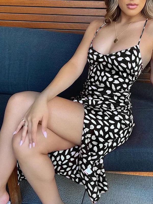 Thin strap midi dress