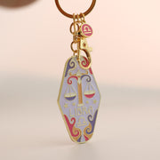🔮Vintage Illustrated Zodiac Keychain
