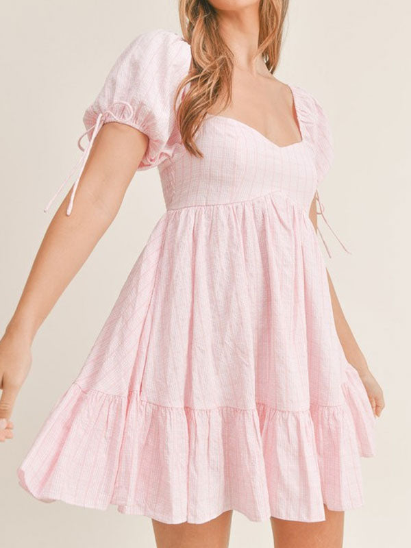 Printing mini dress