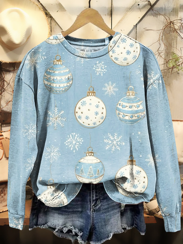 Christmas Pattern Art Print Sweatshirt