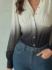 Vintage Exquisite Gradient Shirt