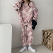 Fashion Casual Tie Dye Loose Two-piece Set