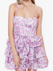 Purple ruffle dress