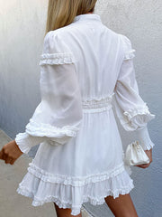 Long sleeve button dress