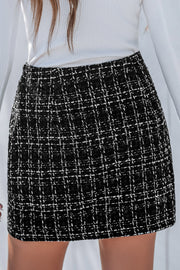 Autumn And Elegant Winter Plaid Short Skirt