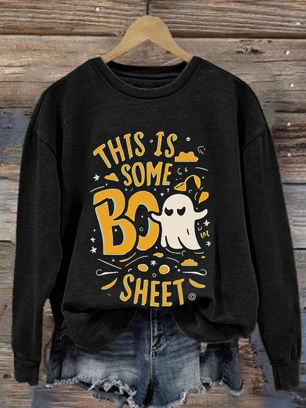 Women's Halloween Printed Sweatshirt