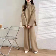 Casual Turtleneck Two-piece Sweater  Suit