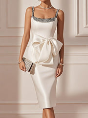 Women's Elegant Sleeveless Midi Dress