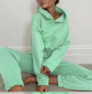 Two-piece Long-sleeved Sports And Leisure Sweater Suit