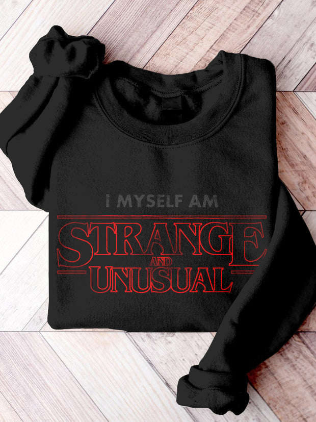 Strange And Unusual Halloween Horror Movie Cozy Sweatshirt