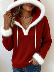 Women's Casual Christmas Color-Block Top