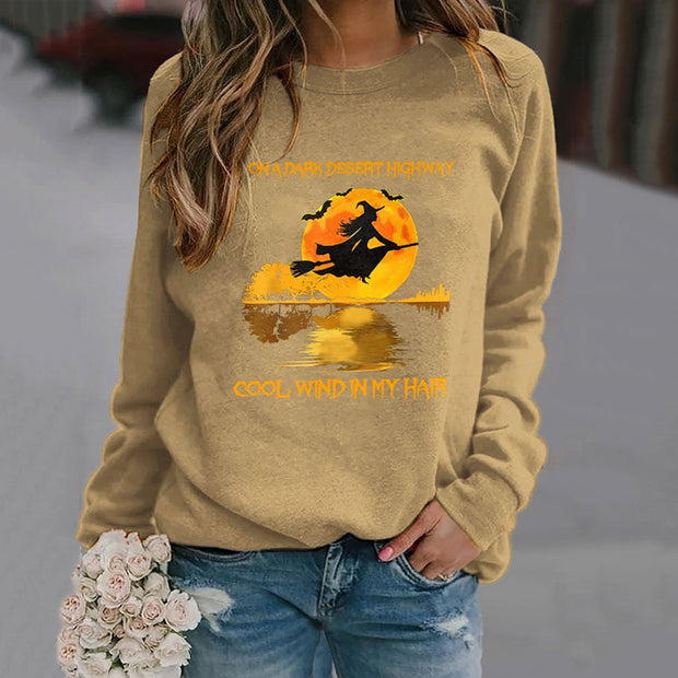 Women's On A Dark Desert Highway Cool Wind In My Hair Casual Sweetshirt