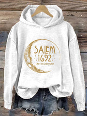 Women's Halloween Salem 1692 They Missed One Casual Hoodie