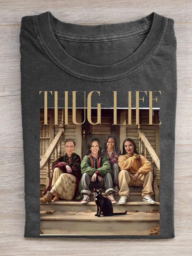 Women's Vintage Thug Life T-shirt