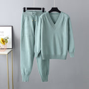 Autumn and winter harem pants casual two-piece set