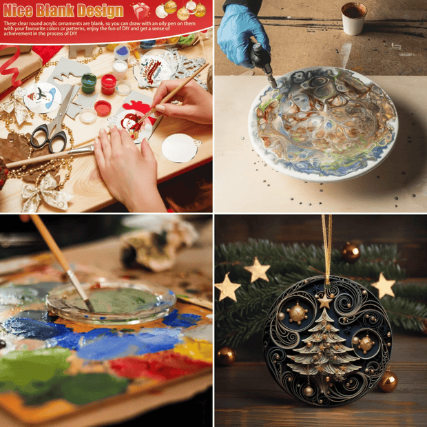 Flat Quilling Christmas Ornaments