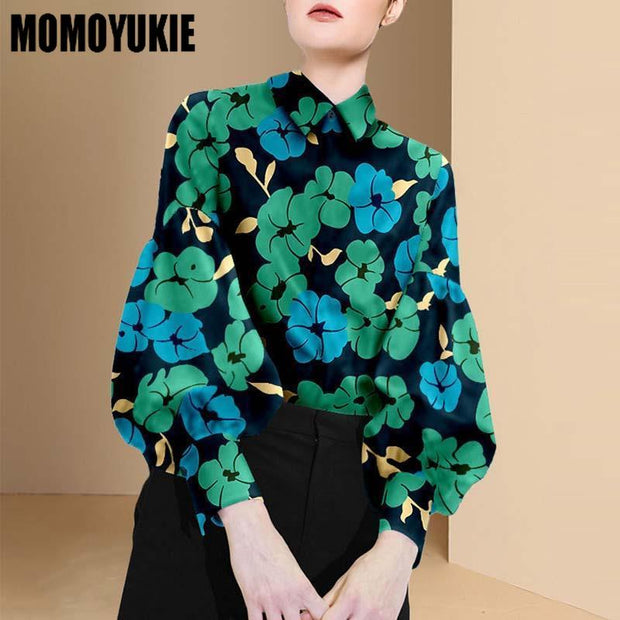 Summer Top female women shirts Women&#39;s plaid printed shirt Blouses tops Long sleeve Chic woman blouse