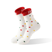 Christmas Snowflake Christmas Tree Socks Mid-calf Length Socks