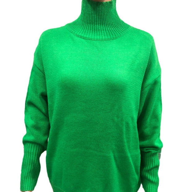 Long-sleeved Pullover Solid Color Sweater