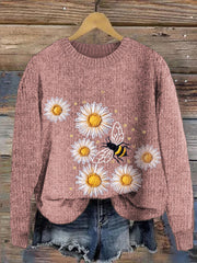 Bee & Daisy Crew Neck Knit Sweater