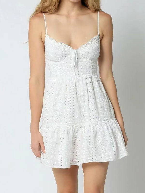 White lace dress