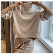 Long-sleeved Pullover Solid Color Sweater