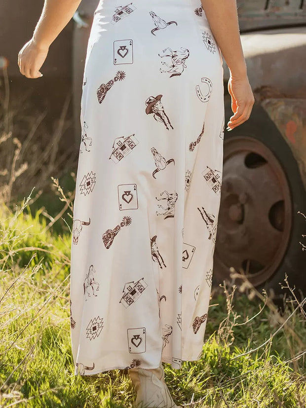 Wild Card Western Skirt
