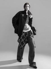 Luxury Collection Vegetable-Tanned Sheepskin Leather Jacket for Women – Stylish Webbing Trim Moto Outerwear