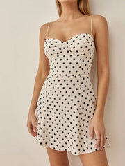 Polka dot mini dress