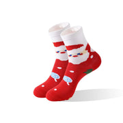 Christmas Snowflake Christmas Tree Socks Mid-calf Length Socks