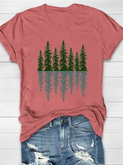 Trees And Reflections Print Women's T-shirt