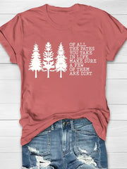 Paths In Life Print Women's T-shirt