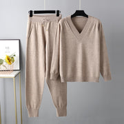 Autumn and winter harem pants casual two-piece set