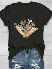 Wildflowers Book Print Women's T-shirt