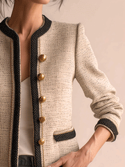 Elegant Tweed Cropped Jacket