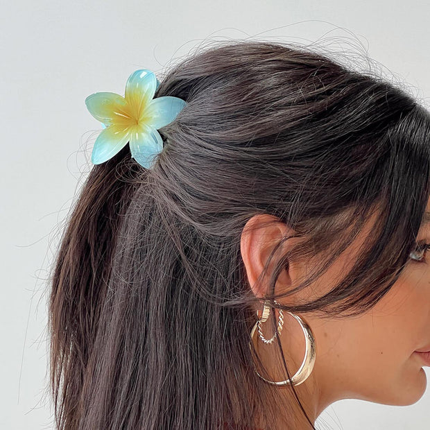 Plumeria Hair Accessory Women's Colorful Multi-match Hair Clip