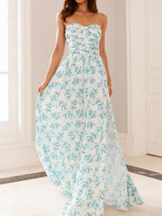 Ruched maxi dress