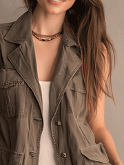 Outdoor Leisure Utility Pocket Washed Workwear Cotton Vest