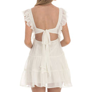 Ruffle Strap Babydoll Ruffle Dress