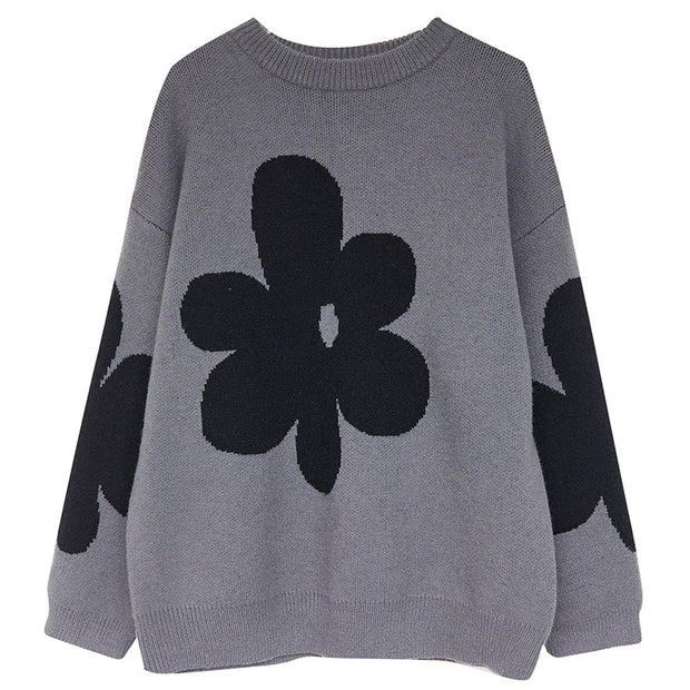 Loose Knit Long Sleeve Sweatshirt