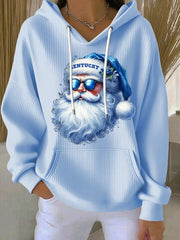 Women's Christmas Print Casual Hoodie