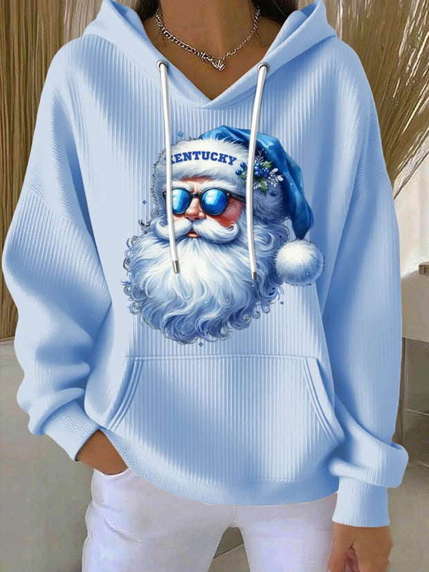 Women's Christmas Print Casual Hoodie