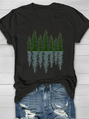 Trees And Reflections Print Women's T-shirt